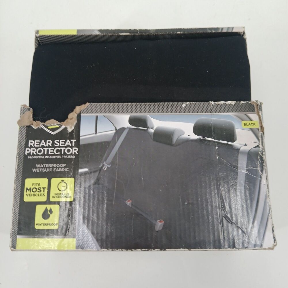 Auto Drive Rear Seat Protector Black Heavy Duty Car Seat Cover NIB
